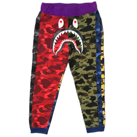 [XL] Bape Crazy Camo Shark Sweatpants