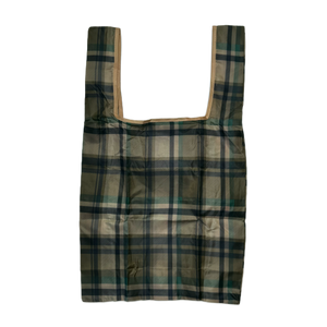 DS Bape Plaid Packable Tote Bag