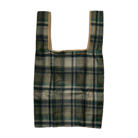 DS Bape Plaid Packable Tote Bag