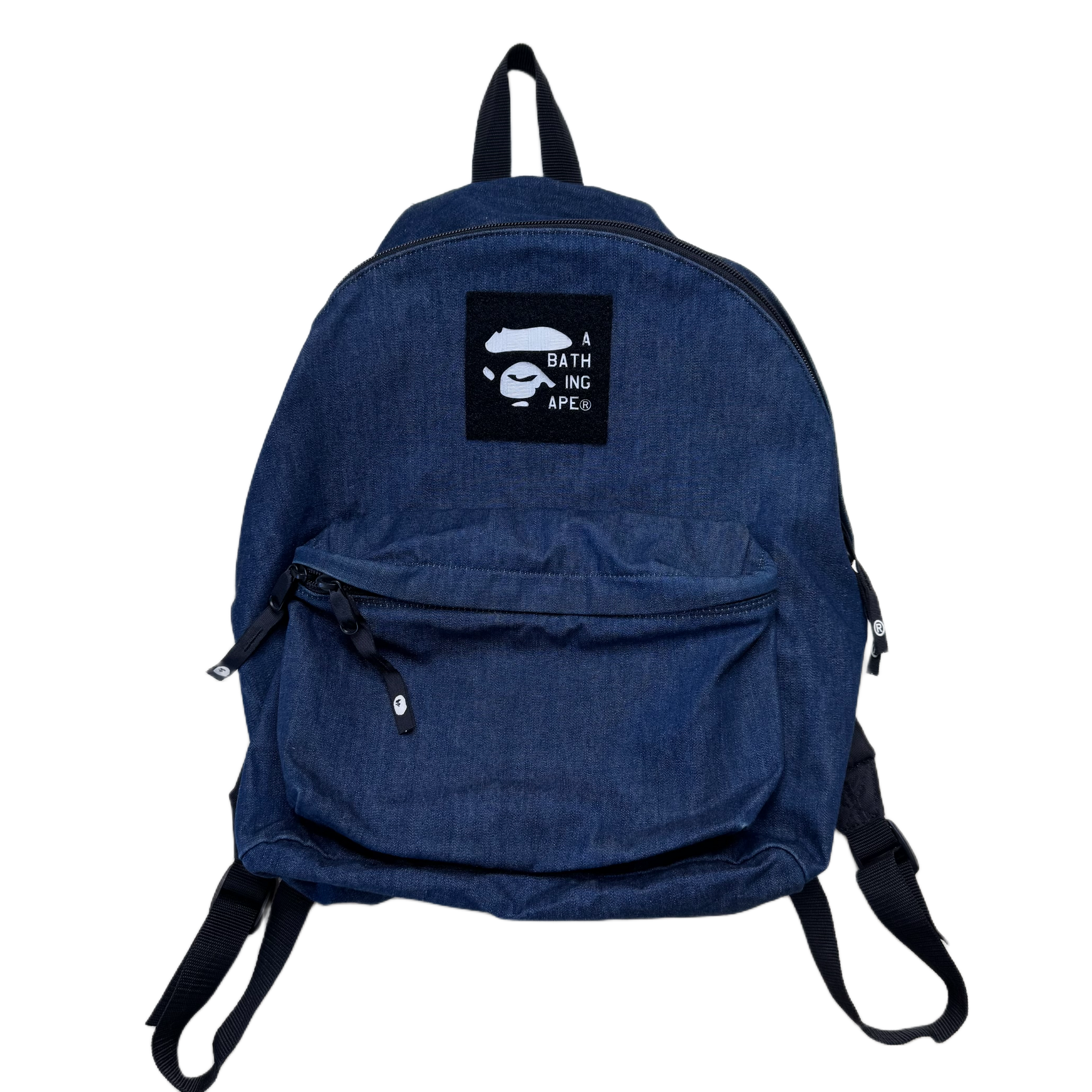 Bape Denim Ape Face Backpack
