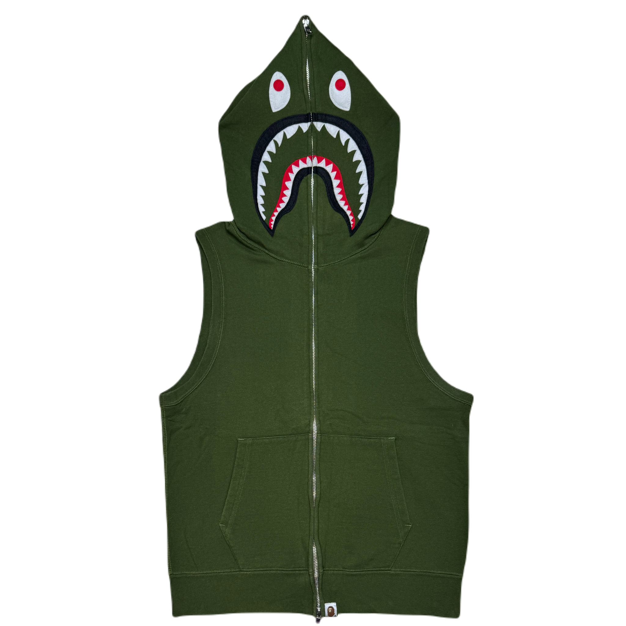 [M] OG Bape Sleeveless Shark Hoodie