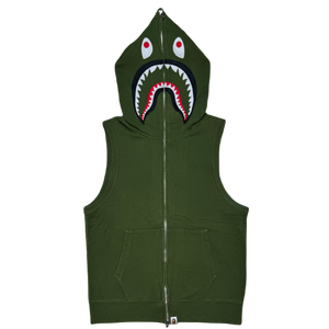 [M] OG Bape Sleeveless Shark Hoodie