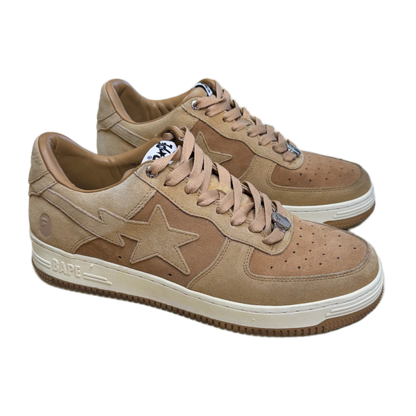 [12] Bape Tan Suede Bapestas