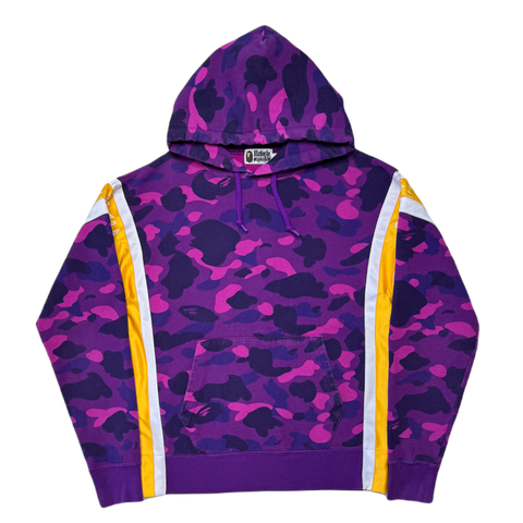[M] Bape Purple Camo Pullover Hoodie