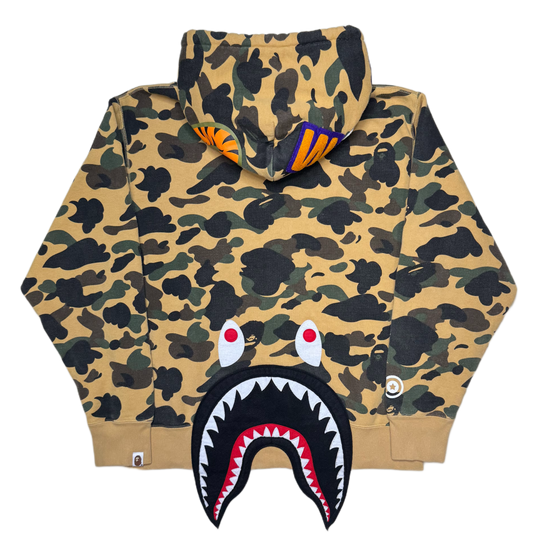 [M] Bape Full 1st Camo Back Shark Hoodie
