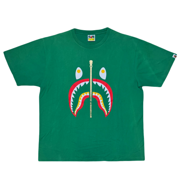 [2XL] Bape Red & Green Shark Tee