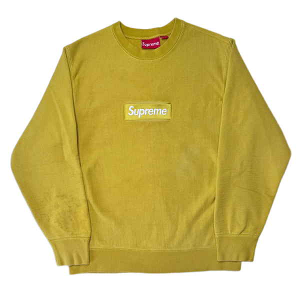 [M] Supreme Mustard Box Logo Sweatshirt