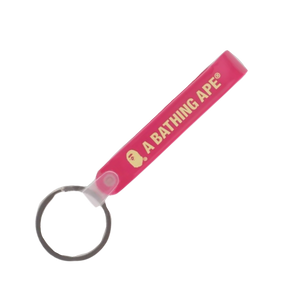 DS Bape Rubber Loop Keychain Pink