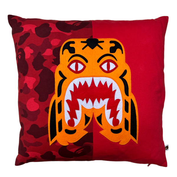 Bape Red Camo Huge Tiger Pillow