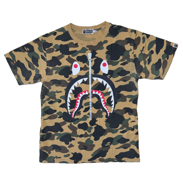 [M] Bape 1st Camo Shark Logo Tee
