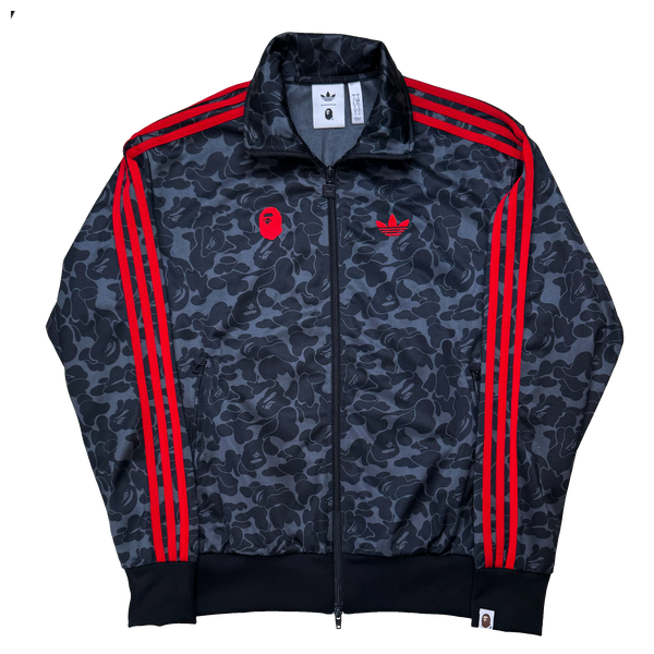 [S] Bape x Adidas Collab Black Camo Zip-Up