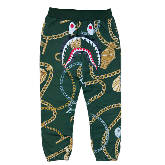 [M] Bape Jewels Shark Sweatpants