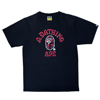 [M] Bape Union Jack College Logo Tee