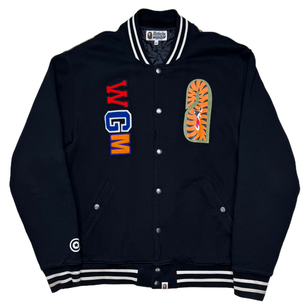 [2XL] Bape 1st Camo Shark Varsity Jacket