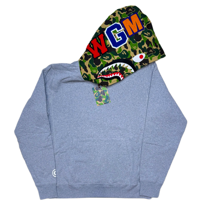 [L] DS Bape ABC Camo Pullover Shark Hoodie