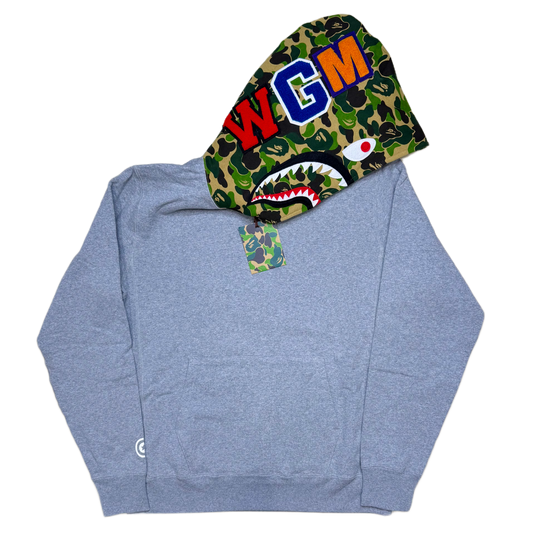 [L] DS Bape ABC Camo Pullover Shark Hoodie