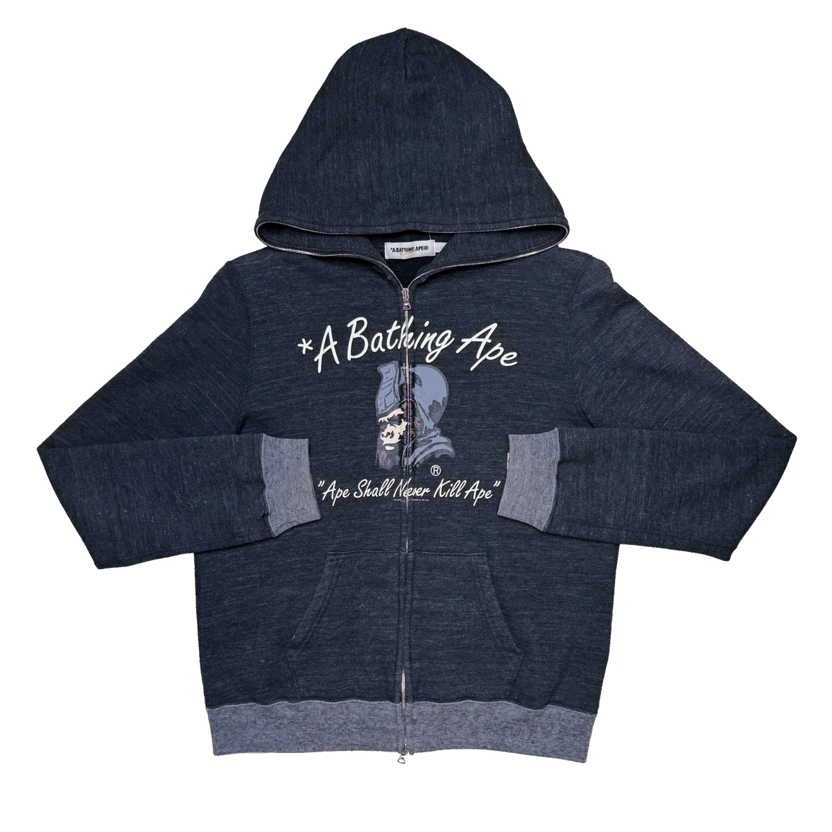 [S] Bape Generals Logo Full-Zip Hoodie
