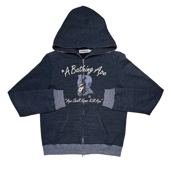 [S] Bape Generals Logo Full-Zip Hoodie