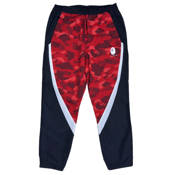 [XL] Bape Red 1st Camo Track Pants