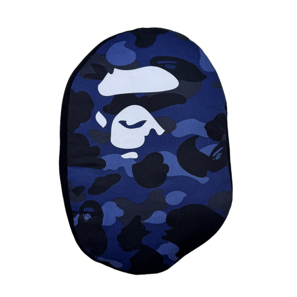 Bape Blue 1st Camo Ape Head Pillow