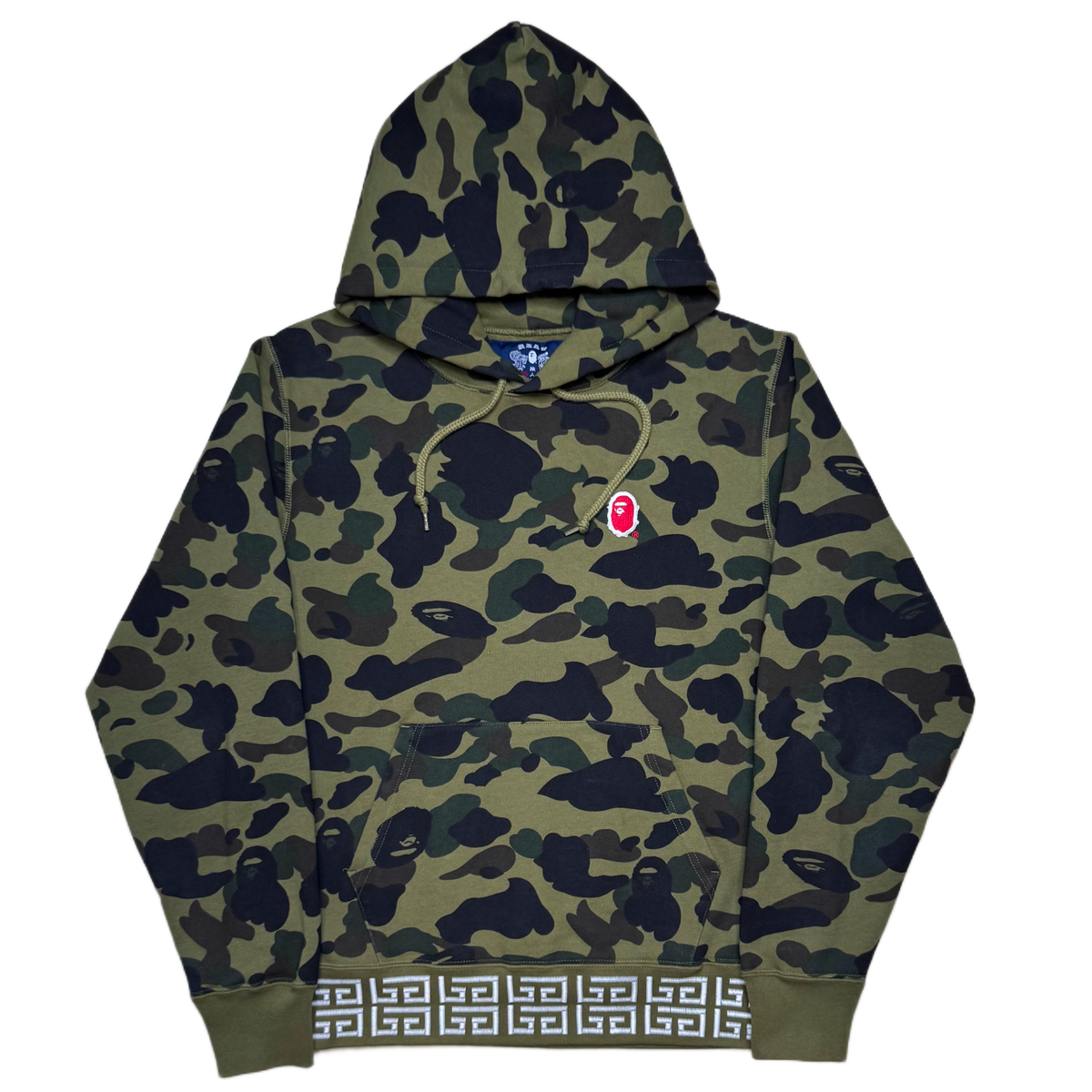 [L] Bape 1st Camo Brush College Logo Hoodie