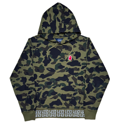 [L] Bape 1st Camo Brush College Logo Hoodie