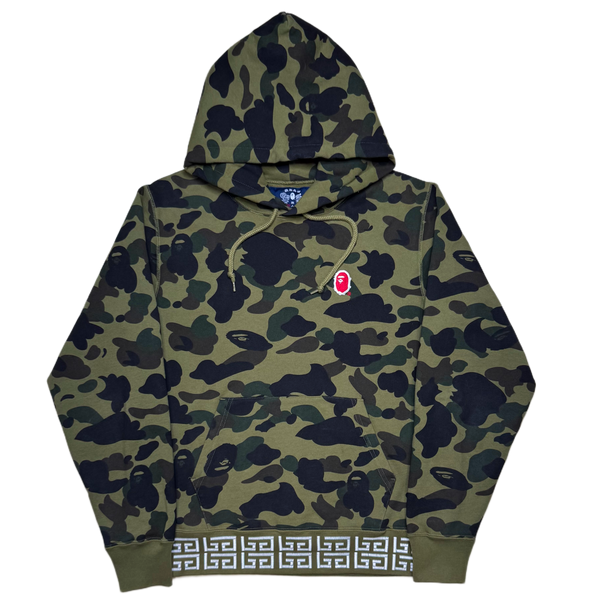 [L] Bape 1st Camo Brush College Logo Hoodie