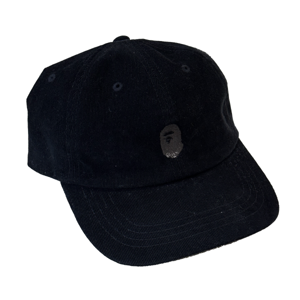 Bape Black Corduroy Ape Head Hat