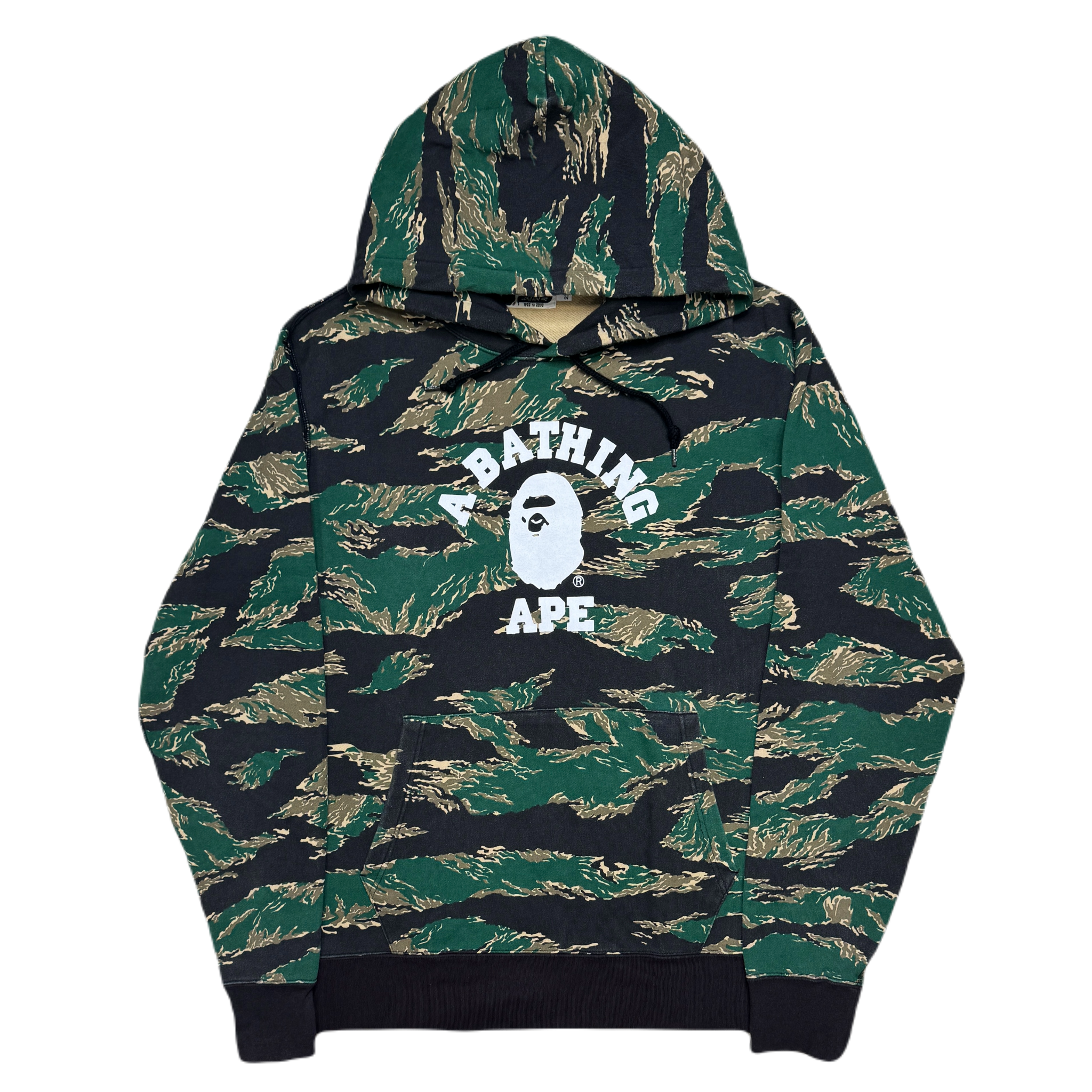 [2XL] Bape Tiger Camo College Logo Hoodie