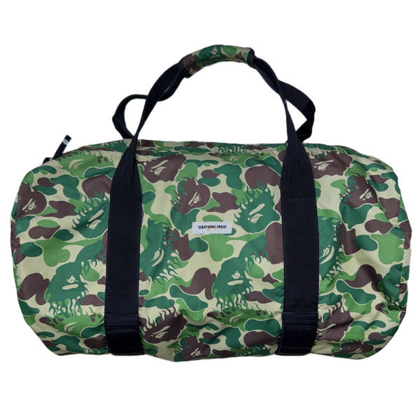 Bape Green Fire Camo Huge Duffle Bag
