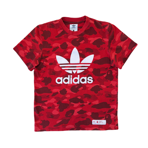 [M] Bape x Adidas Red Camo Tee