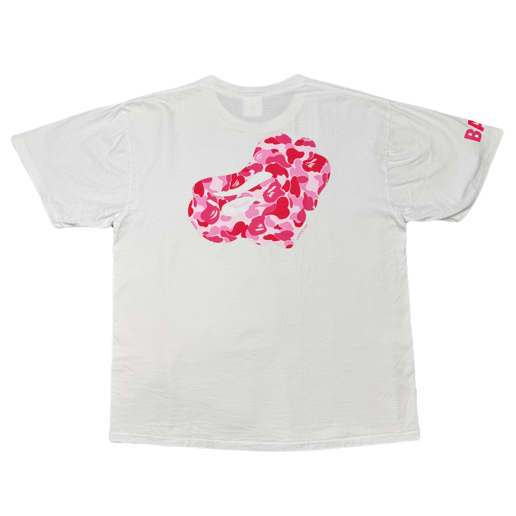 [2XL] Bape Pink ABC Camo Tee