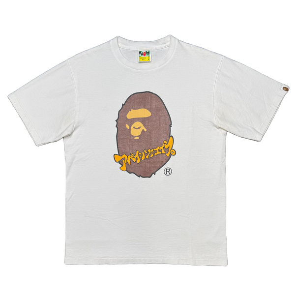 [L] Bape Katakana Ape Head Tee