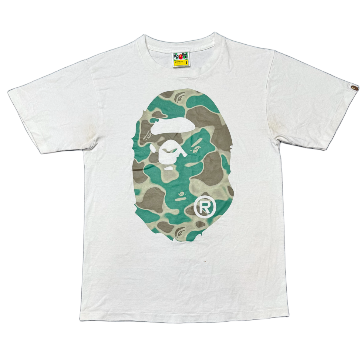[S] Bape Liquid Camo Ape Head Tee