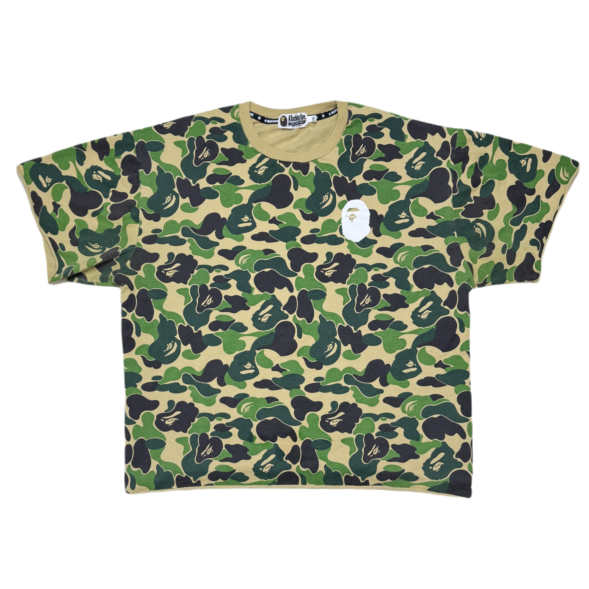 [2XL] Bape Cropped Full ABC Camo Tee