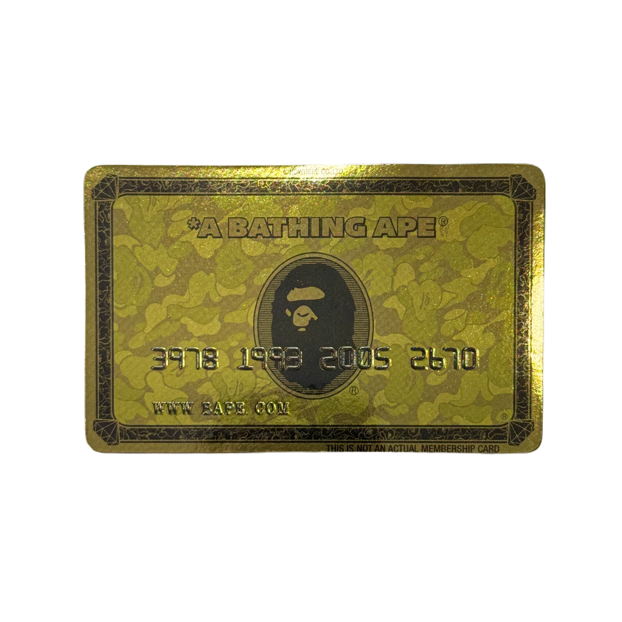 DS Bape Gold Card Magnet