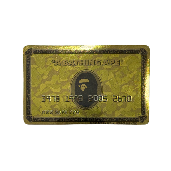 DS Bape Gold Card Magnet