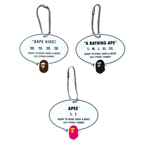 DS Bape Set of 3 Keychains