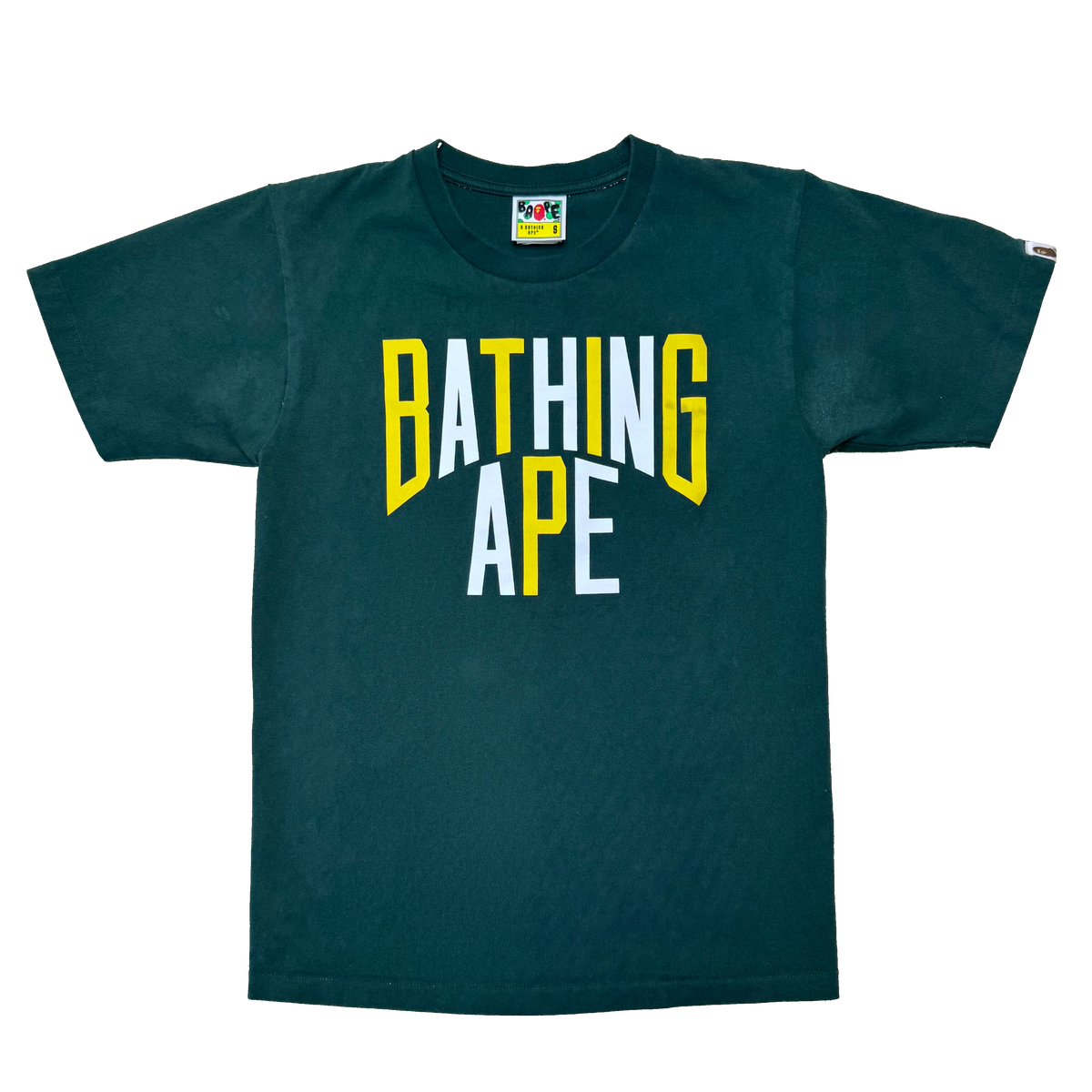 [S] Bape Green NY Logo Tee