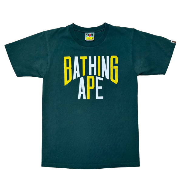 [S] Bape Green NY Logo Tee