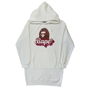 [XS] Long-Length Sequin Ape Head Hoodie