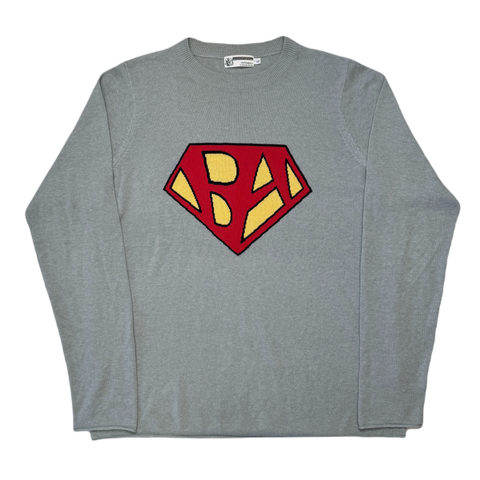 [L] Bape Knit Superman Logo Longsleeve