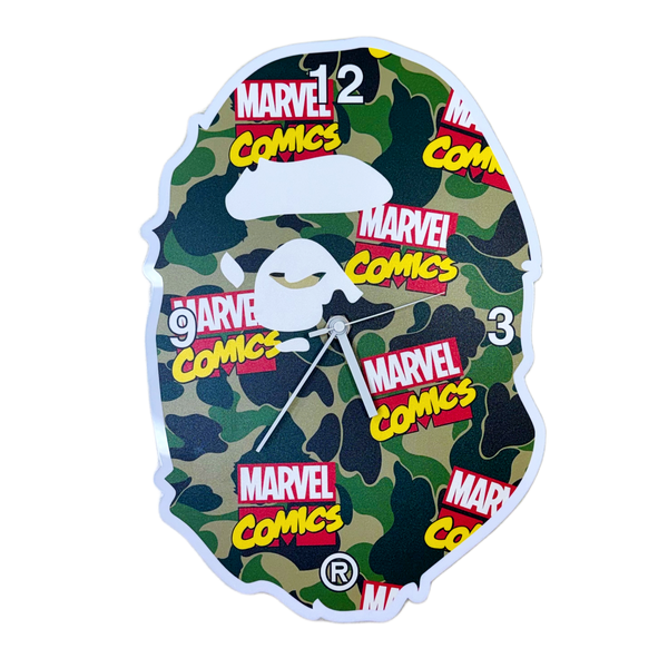 Bape x Marvel Collab Clock