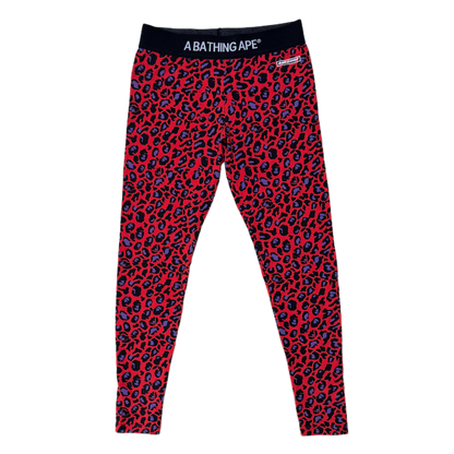 [XS] Bape Red Cheetah Camo Leggings