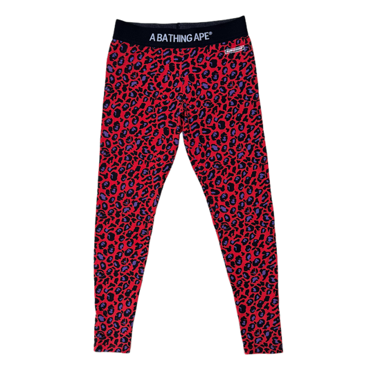 [XS] Bape Red Cheetah Camo Leggings
