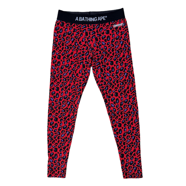 [XS] Bape Red Cheetah Camo Leggings