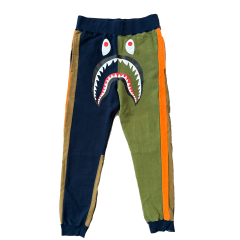 [S] Bape Colorblock Shark Sweatpants