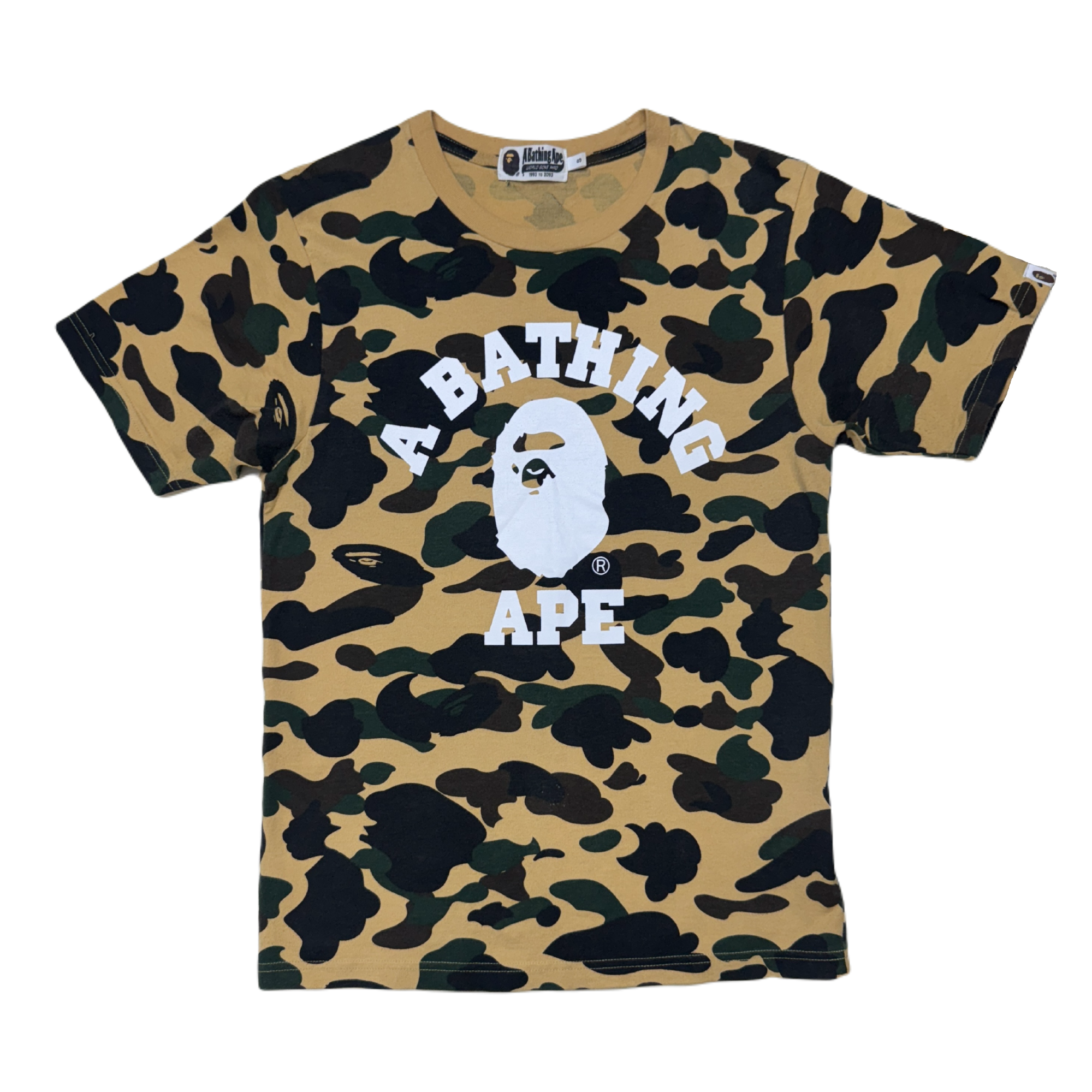 [S] Bape 1st Camo College Logo Tee