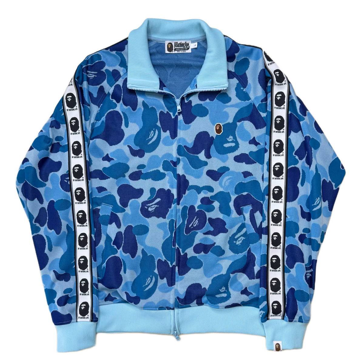 [L] Bape ABC Jacquard Camo Zip-Up