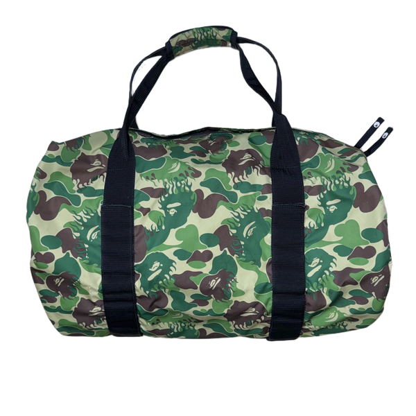 Bape Green Fire Camo Huge Duffle Bag